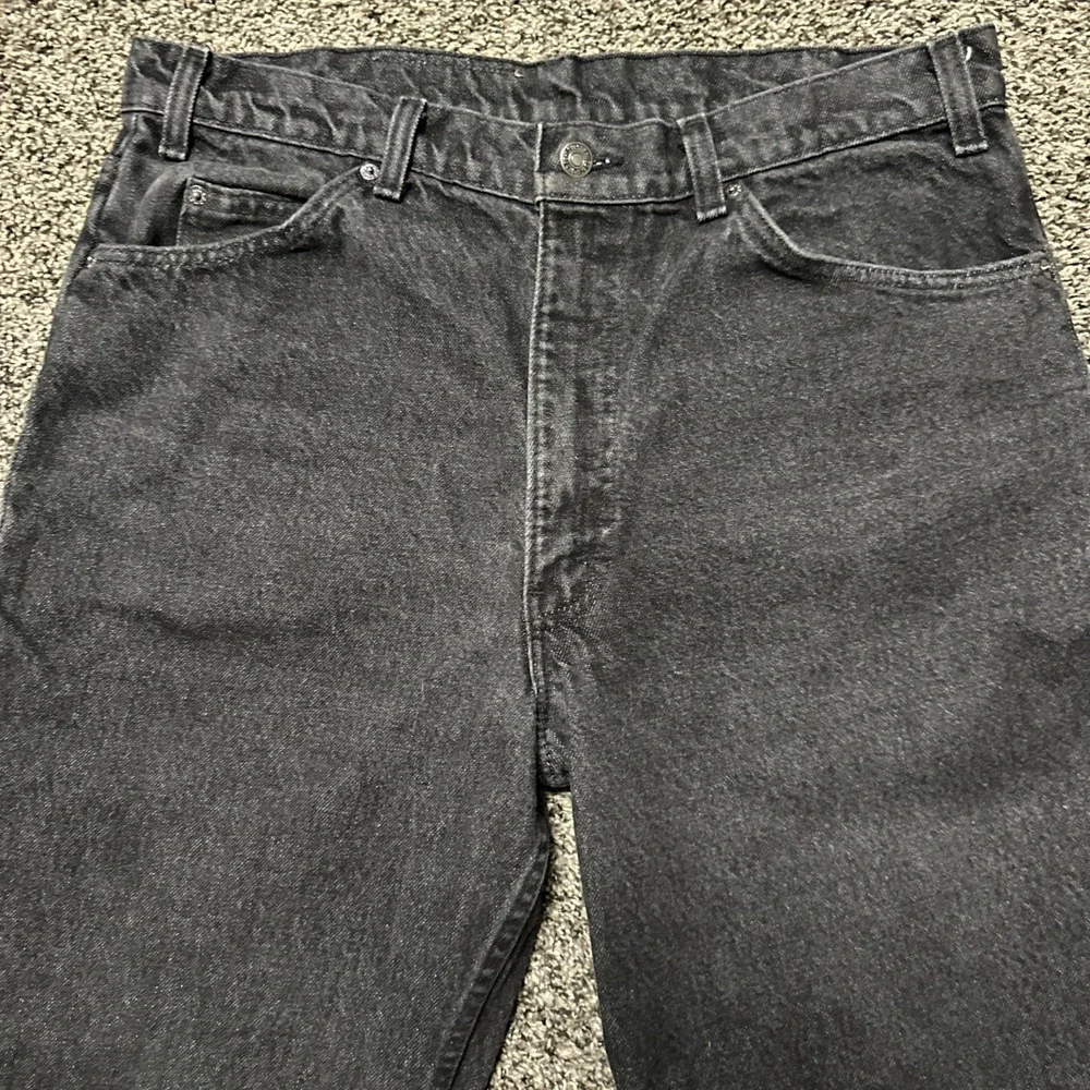 Vintage Levis‎ 540 Jeans Mens 36x31 Black Denim Gold Tab Made in USA (34x29)